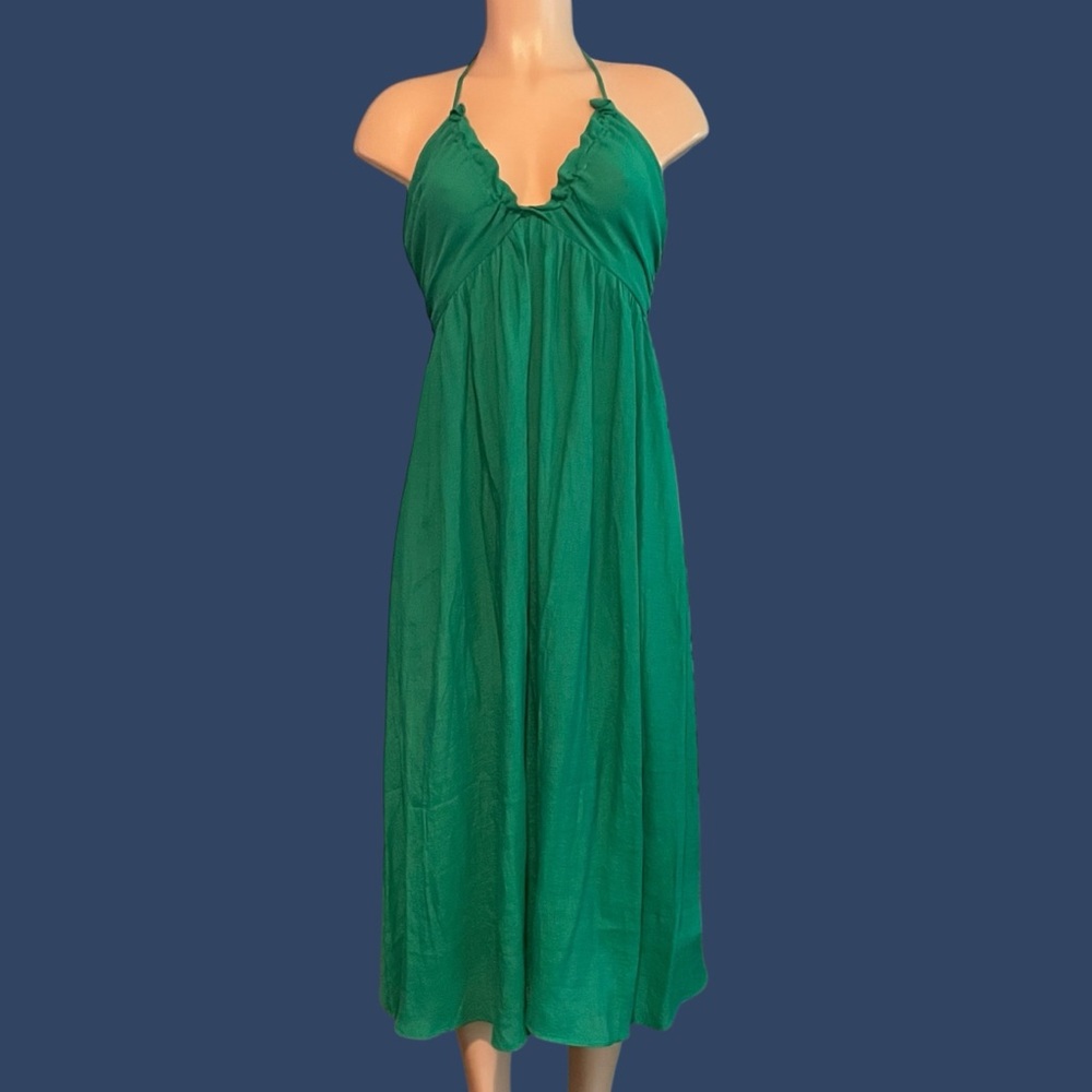 Cupshe Green Maxi Dress Swim Coverup